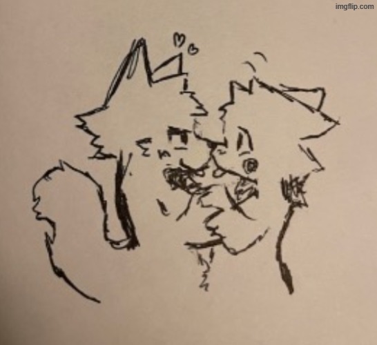 who and who(?) | image tagged in boykisser | made w/ Imgflip meme maker