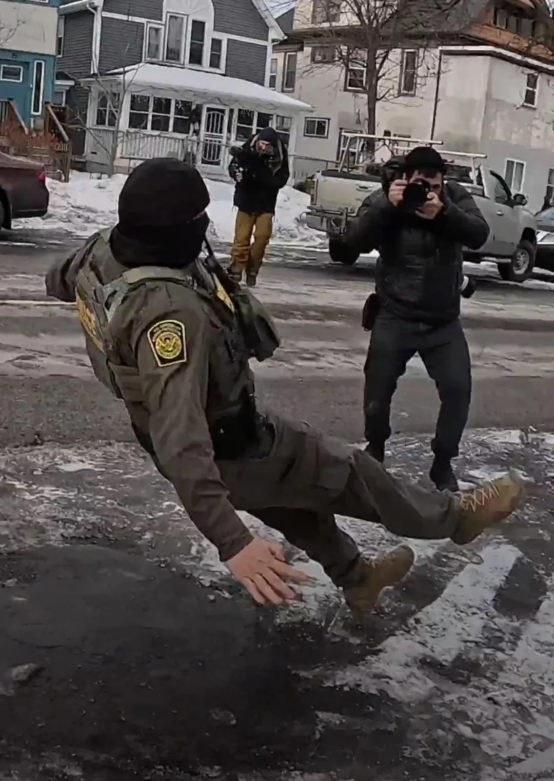 Ice Slipping on Ice Blank Meme Template