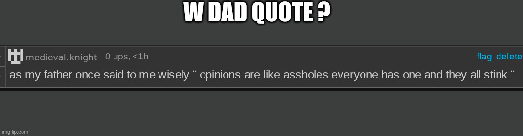 W quote ? Blank Meme Template