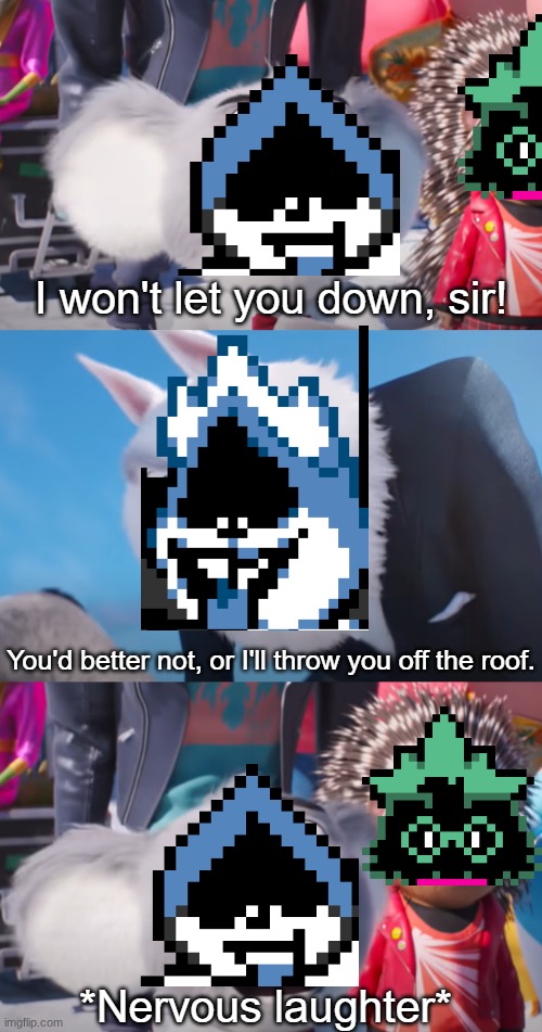 yeet | image tagged in i won't let you down sir | made w/ Imgflip meme maker