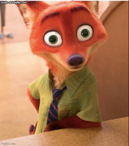 nick wilde big eyes | image tagged in nick wilde big eyes | made w/ Imgflip meme maker