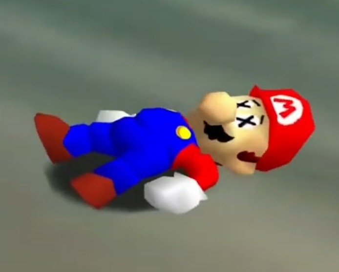 dead mario Blank Meme Template