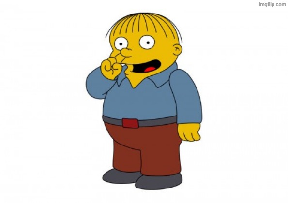 The Simpsons Ralph Wiggum Picking His Nose | image tagged in the simpsons ralph wiggum picking his nose | made w/ Imgflip meme maker