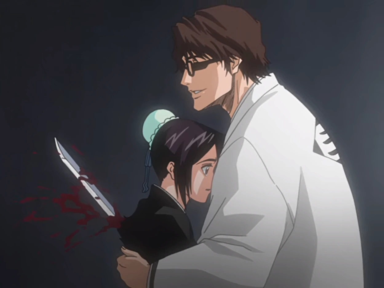 Aizen stabs Hinamori Blank Meme Template