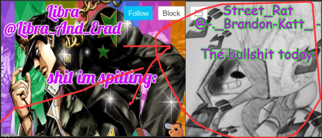 Libra and street rat shared temp | image tagged in libra and street rat shared temp | made w/ Imgflip meme maker