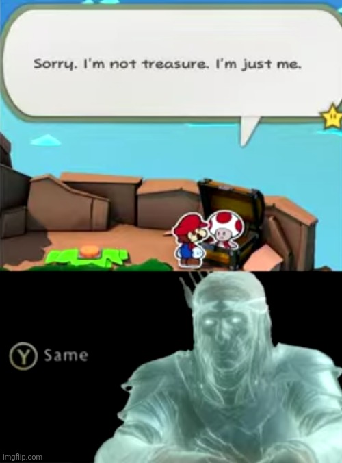 image tagged in sad,mario,treasure,toad,chest,memes | made w/ Imgflip meme maker