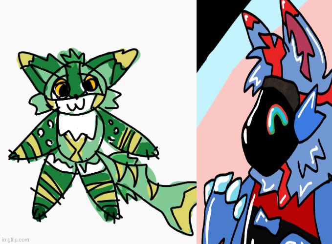 when ur only good at drawing protogens (but still need a base) | made w/ Imgflip meme maker