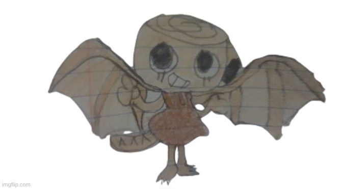 Shelly as a gargoyle (Dandy's Dungeon) | image tagged in dandy's world,roblox,drawing,au,dandy's dungeon | made w/ Imgflip meme maker