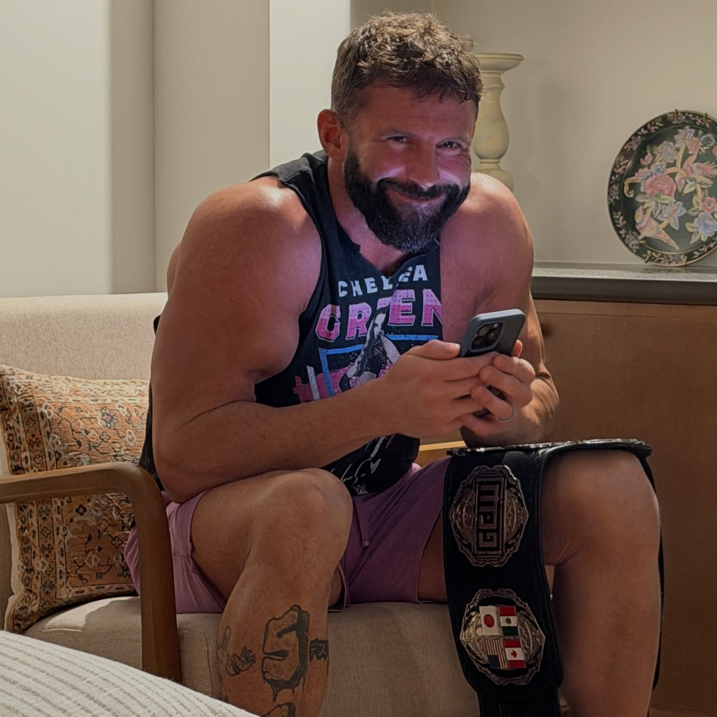 Matt Cardona Smirk Blank Meme Template