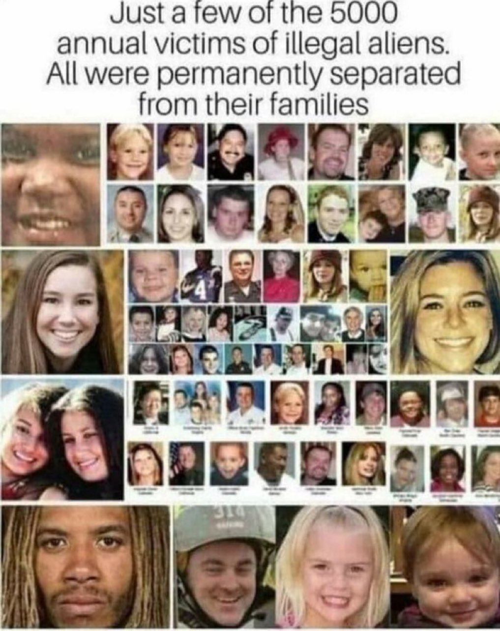 Illegal Alien Crime Victims Blank Meme Template