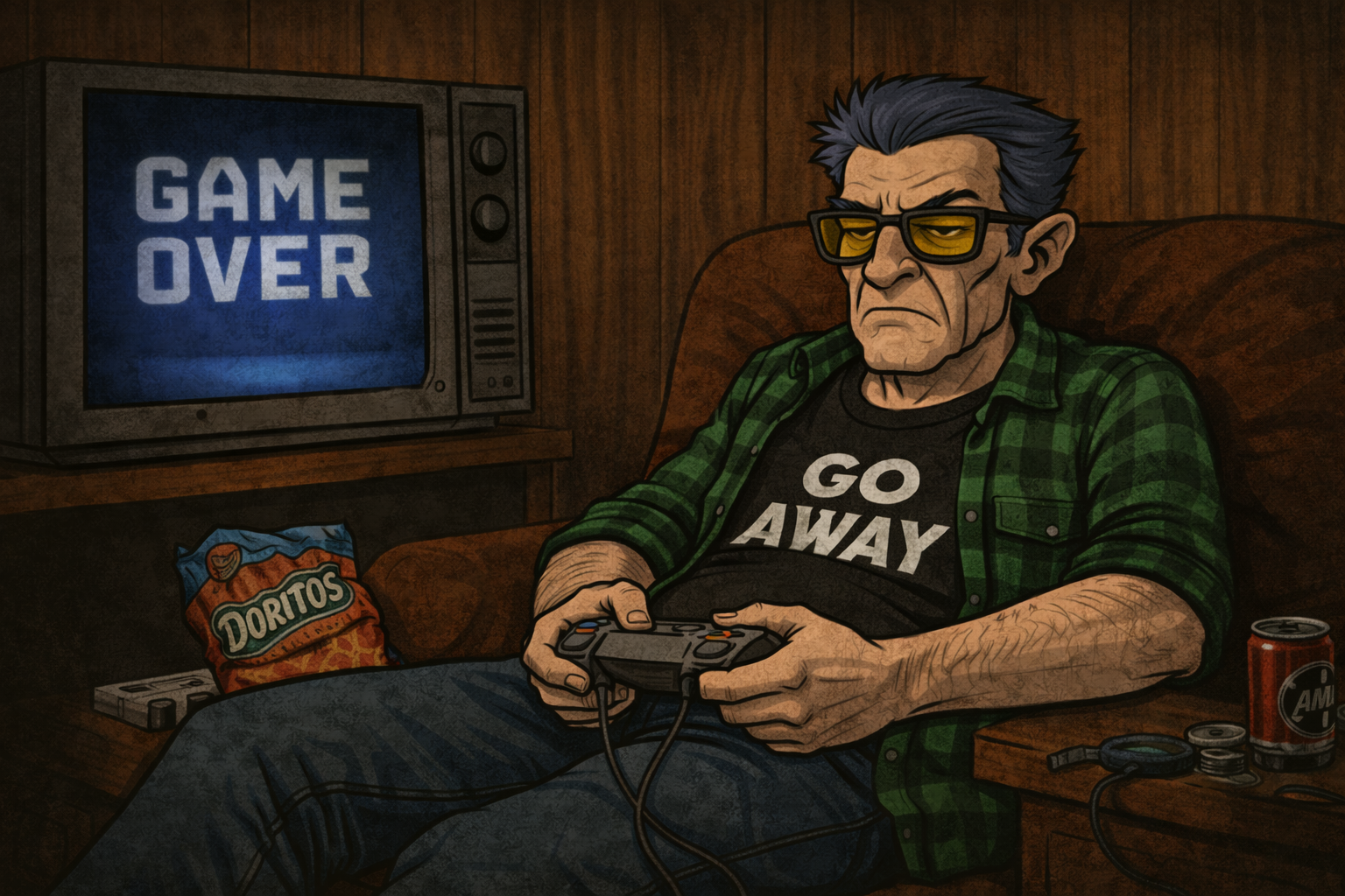 High Quality The Gen X Grouch GA Blank Meme Template