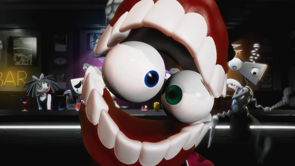 Caine jumpscare Blank Meme Template