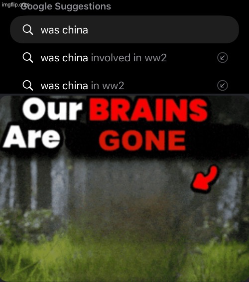 image tagged in our brains are gone | made w/ Imgflip meme maker
