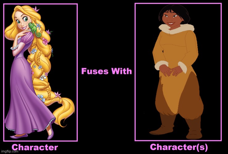 What if Rapunzel Fuses With Nita | image tagged in what if fuses,brother bear,brother bear 2,tangled,rapunzel,mandy moore | made w/ Imgflip meme maker