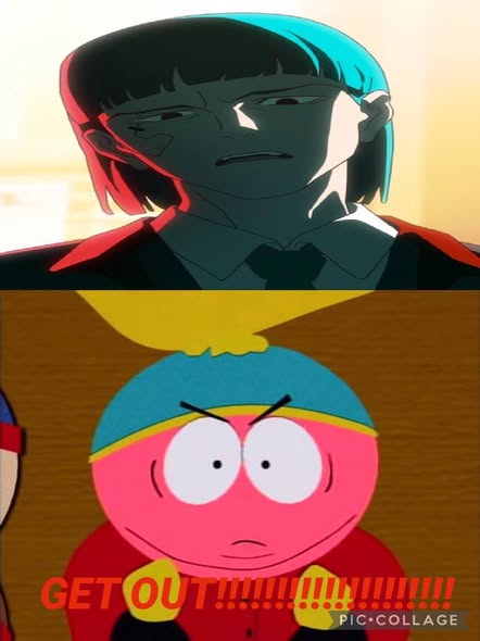 Cartman tells who to get out Blank Meme Template
