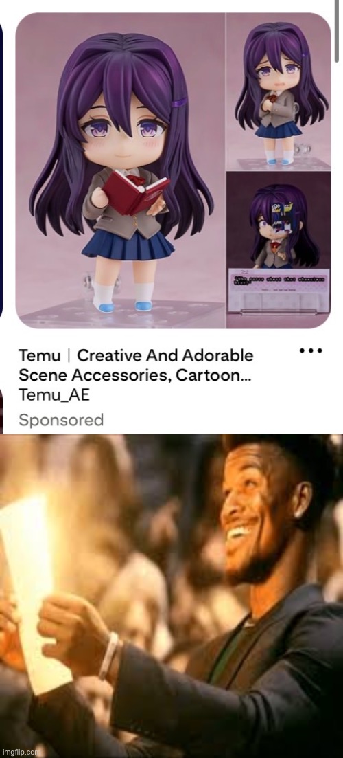 Not Natsuki but still | image tagged in jimmy butler happy | made w/ Imgflip meme maker