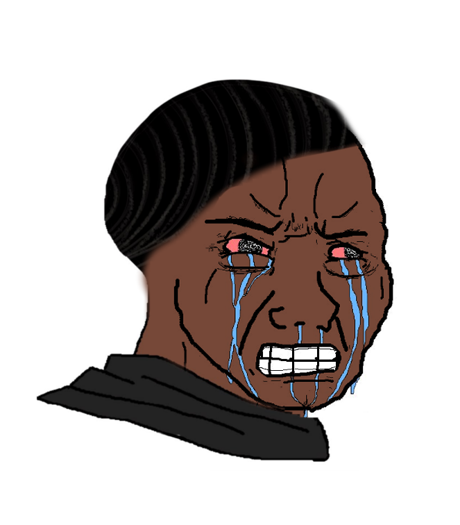 black crying wojak Blank Meme Template