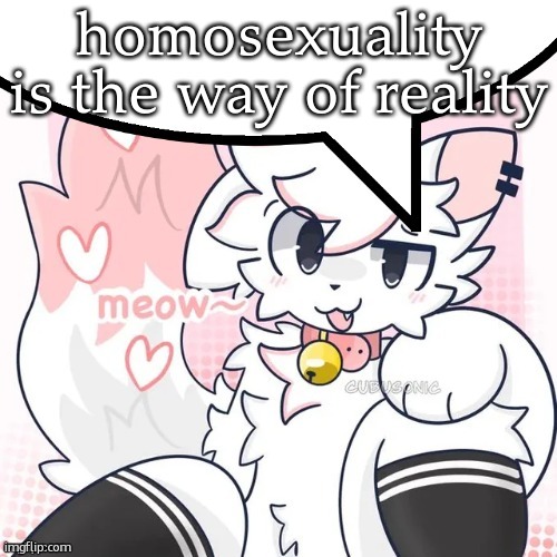 femboy boykisser speech bubble | homosexuality is the way of reality | image tagged in femboy boykisser speech bubble | made w/ Imgflip meme maker