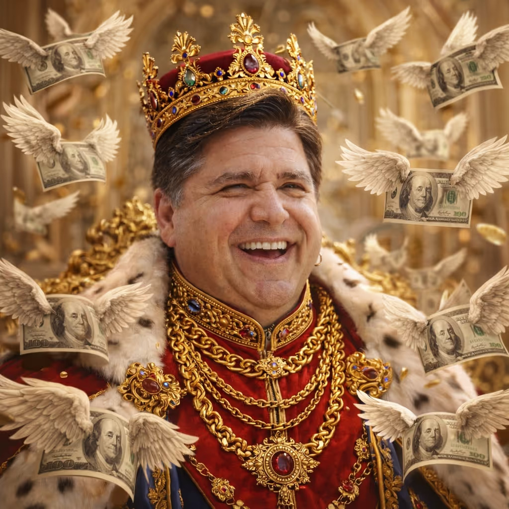 High Quality ''Spending King'' J.B. Pritzker Blank Meme Template