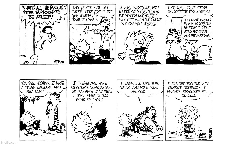 image tagged in calvin and hobbes,comics | made w/ Imgflip meme maker