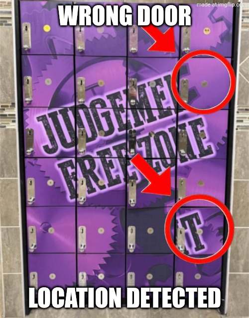 WRONG DOOR LOCATION DETECTED | made w/ Imgflip meme maker