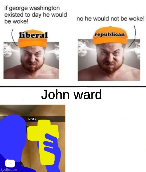 MORTIS. | John ward | image tagged in george washington if he existed today | made w/ Imgflip meme maker