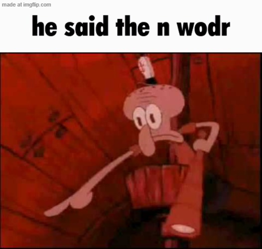 he said the n wodr | image tagged in he said the n wodr | made w/ Imgflip meme maker
