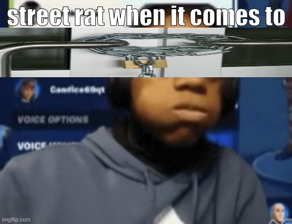 speed blowing | street rat when it comes to | image tagged in speed blowing | made w/ Imgflip meme maker