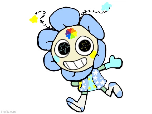 Startime dandy bcuz I totally didn’t forget to post him (i’m sorry but why do one of the socks look soggy) | image tagged in blank white template | made w/ Imgflip meme maker