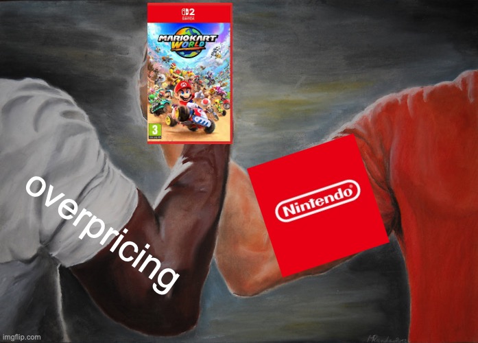 Epic Handshake | overpricing | image tagged in memes,epic handshake | made w/ Imgflip meme maker