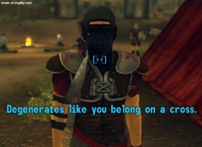 Degenerates like you belong on a cross. | image tagged in degenerates like you belong on a cross | made w/ Imgflip meme maker