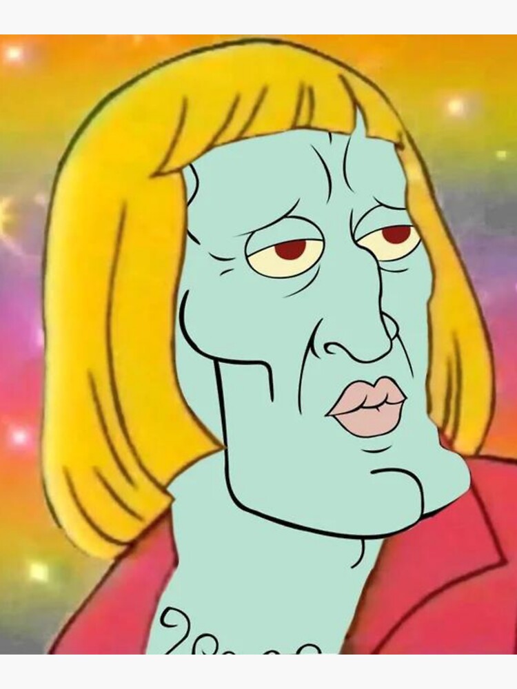 Handsome Squidward Blank Meme Template