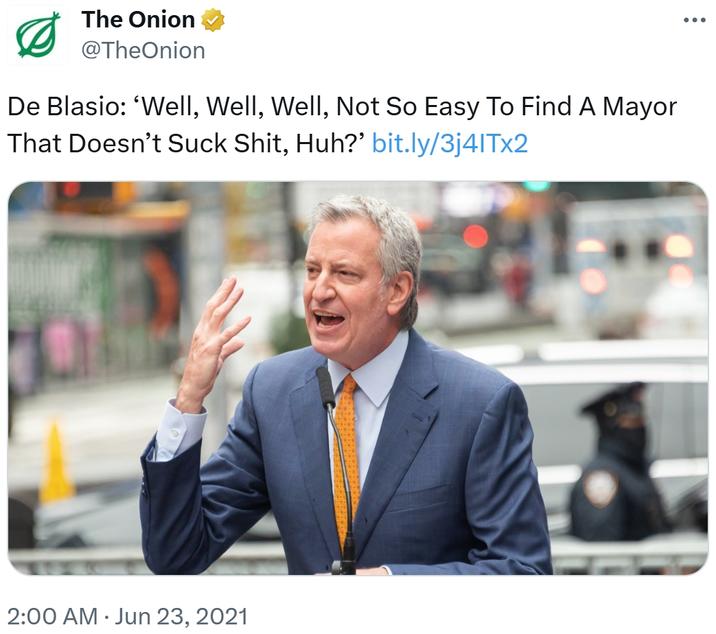 deblasio well well well Blank Meme Template