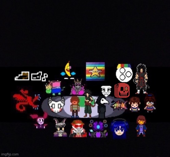 Did it again because a character was missing but my oc is next to painted fish | image tagged in original character | made w/ Imgflip meme maker