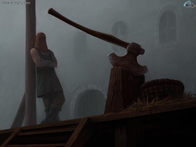 how it feels to get a jeffery alt banned (they're already banned, so i'm not bringing attention) | image tagged in executioner | made w/ Imgflip meme maker