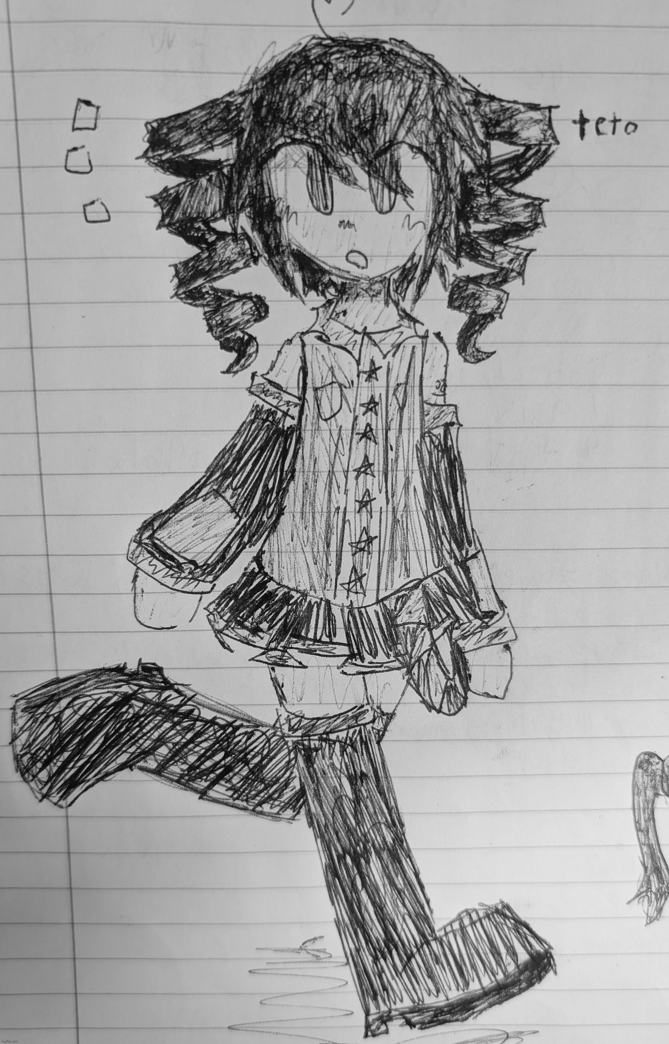 teto in 1.4 ballpoint pen. If you wanna request a drawing now is the time; I'm bored and procrastinating finals | made w/ Imgflip meme maker