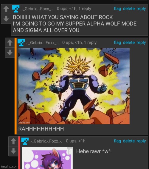 Supper alpha wolf mode | made w/ Imgflip meme maker