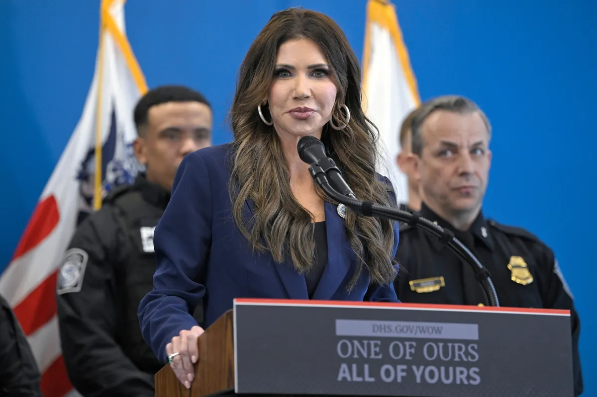 Kristi Noem - one of ours, all of yours fascism Blank Meme Template