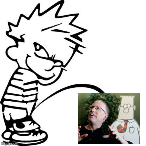 Calvin Peeing | image tagged in calvin peeing | made w/ Imgflip meme maker