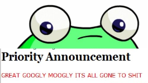 Great googly moogly it’s all gone to shit Blank Meme Template