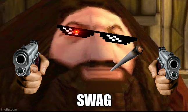 SWAGRID | SWAG | image tagged in hagrid,swagrid,funny | made w/ Imgflip meme maker