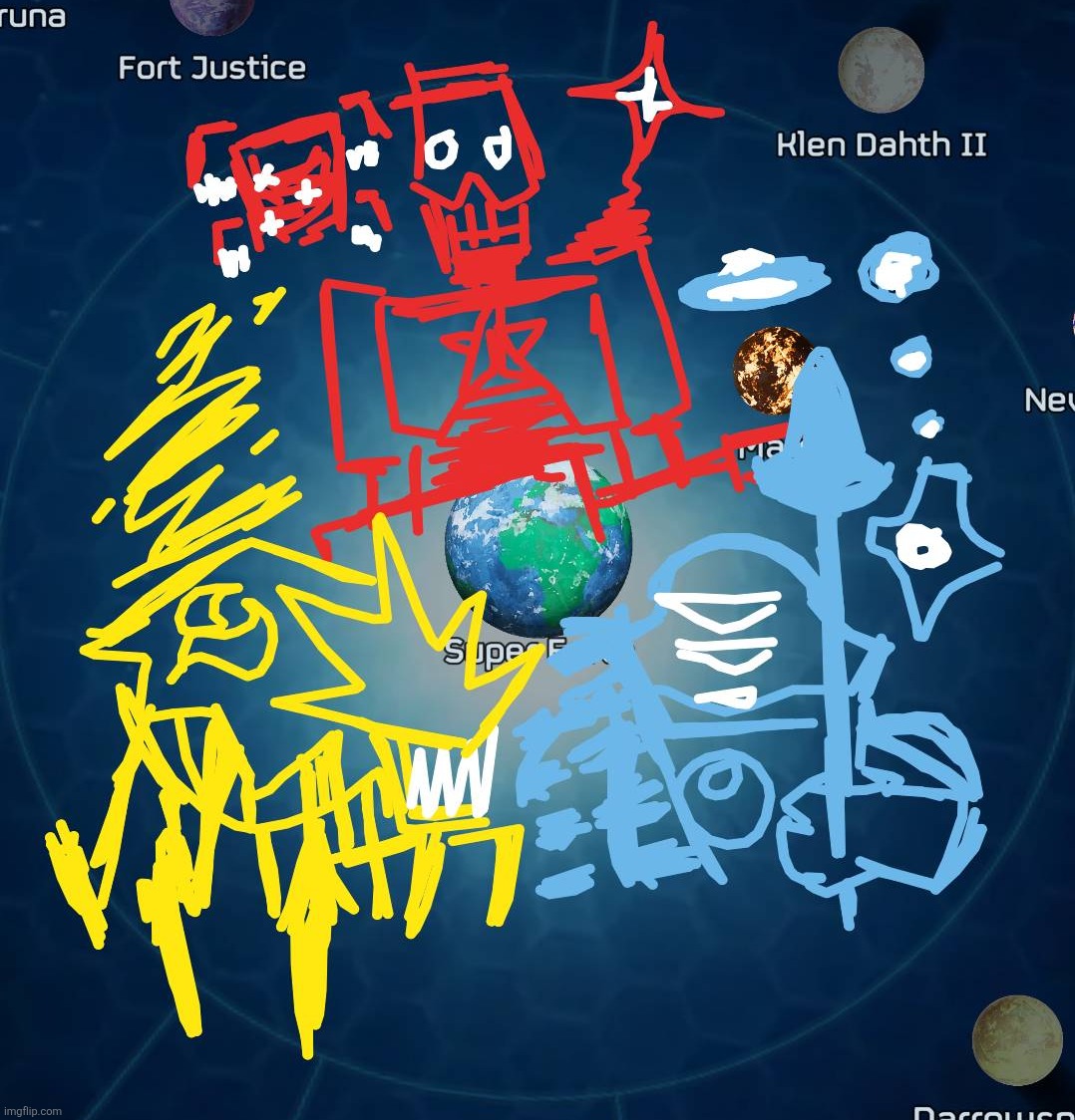 Plight of Super Earth | image tagged in helldivers 2 | made w/ Imgflip meme maker