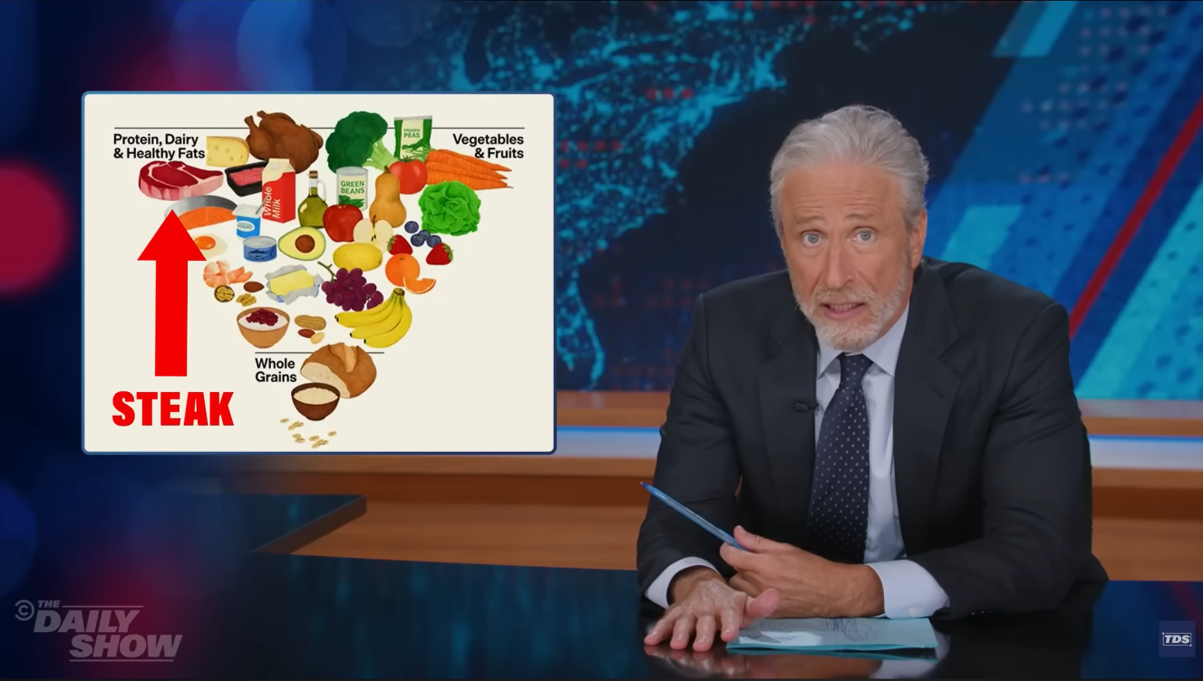 How did steak become the healthiest food in the country? Blank Meme Template