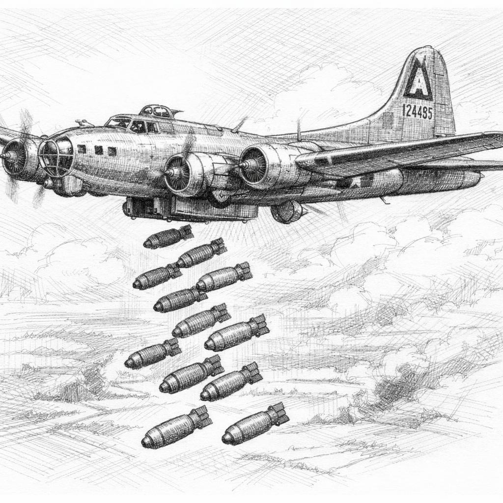 B-17 flying fortress Blank Meme Template