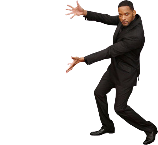 Will Smith Tada (Left) Blank Meme Template