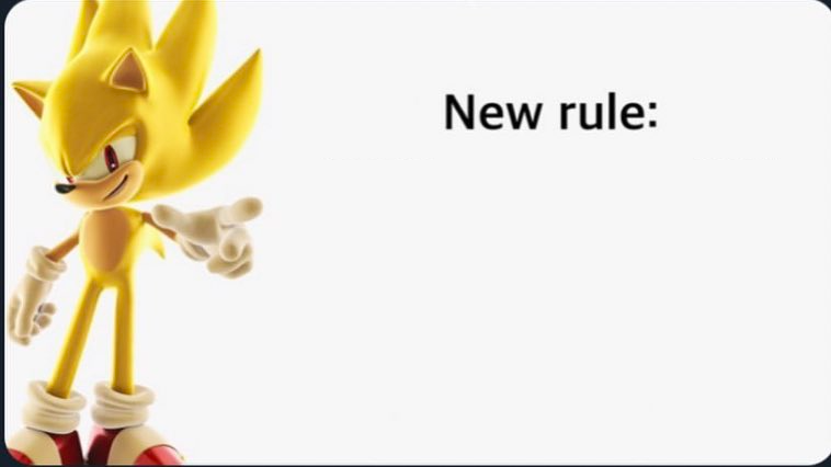 High Quality New Rule Blank Meme Template