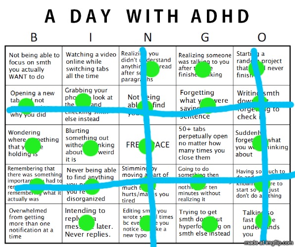 only 4 bingos? Surprising tbh | image tagged in another adhd bingo,not,lgbtq,but,idc,sorry not sorry | made w/ Imgflip meme maker