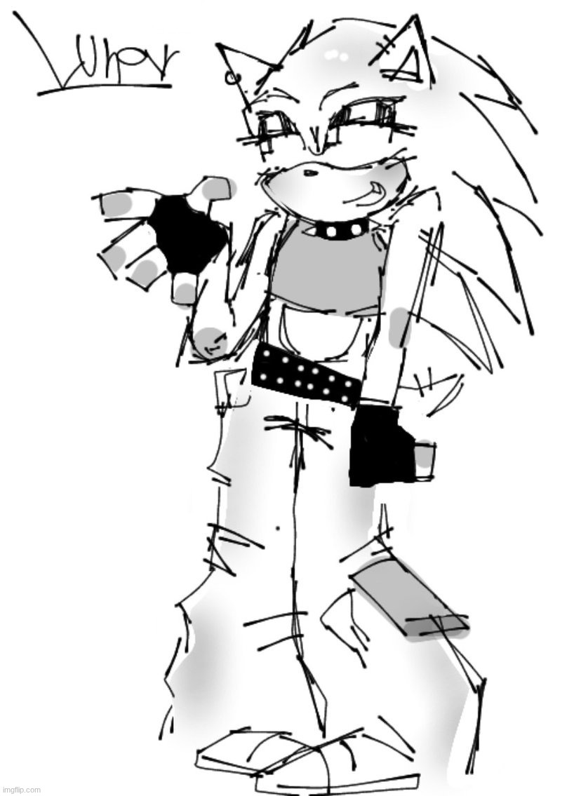 gothic sonic | made w/ Imgflip meme maker