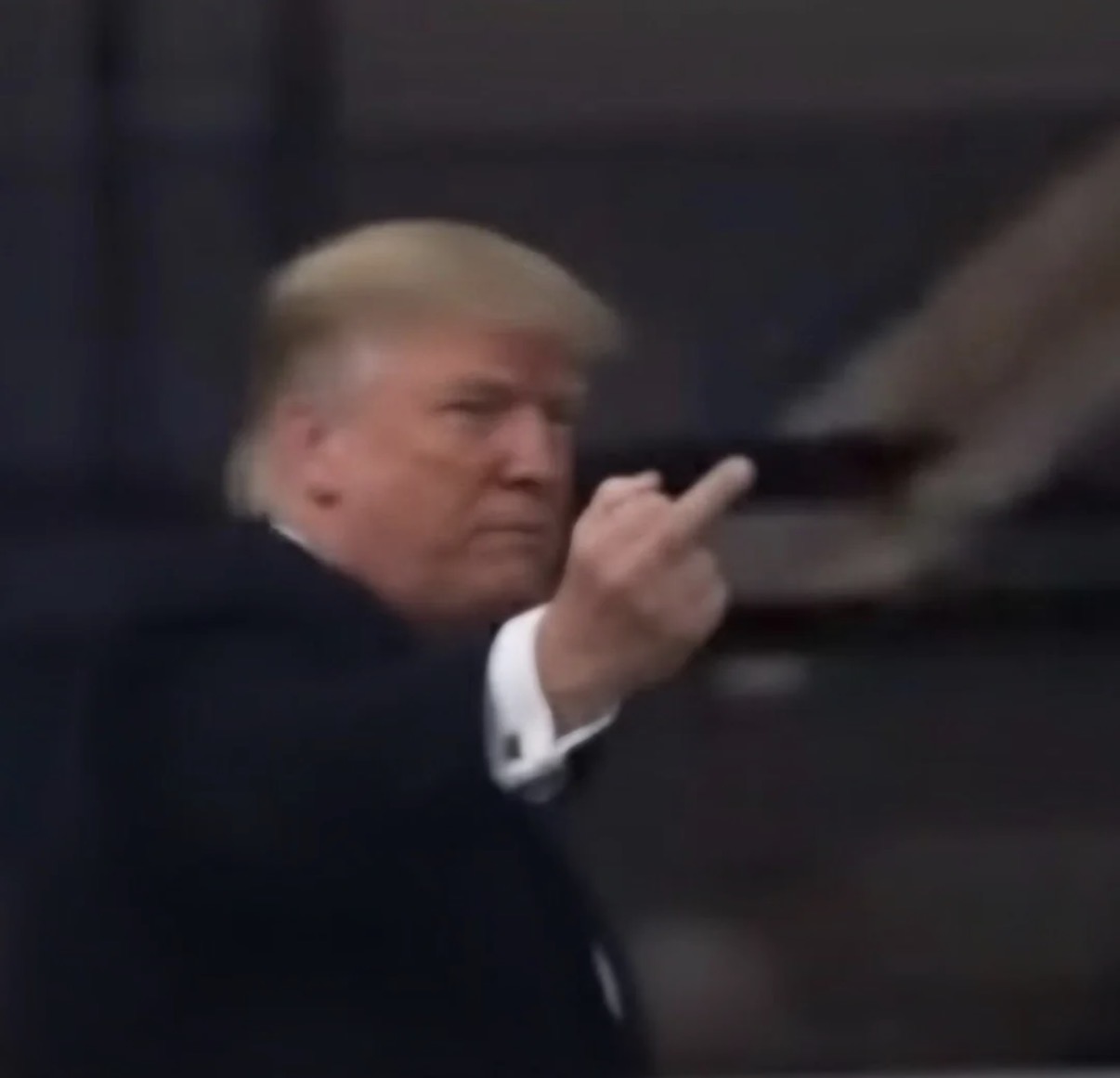 Trump Flip Off Blank Meme Template