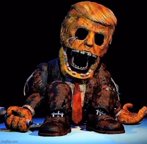 image tagged in withered golden trump | made w/ Imgflip meme maker